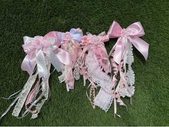 Custom pink bows