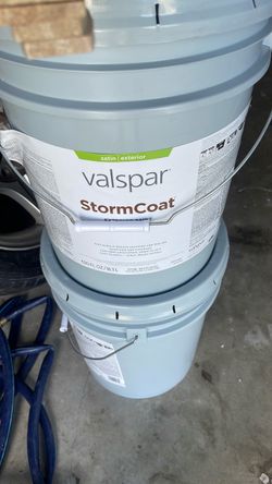 Valspar brand new  storm coat 5 gallon 2 icy mint color