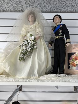 Diana Princess Of Wales Porcelain Doll Wedding Edition