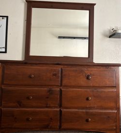 Dresser with mirror