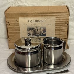 Gourmet Collection 4-piece sugar and creamer set