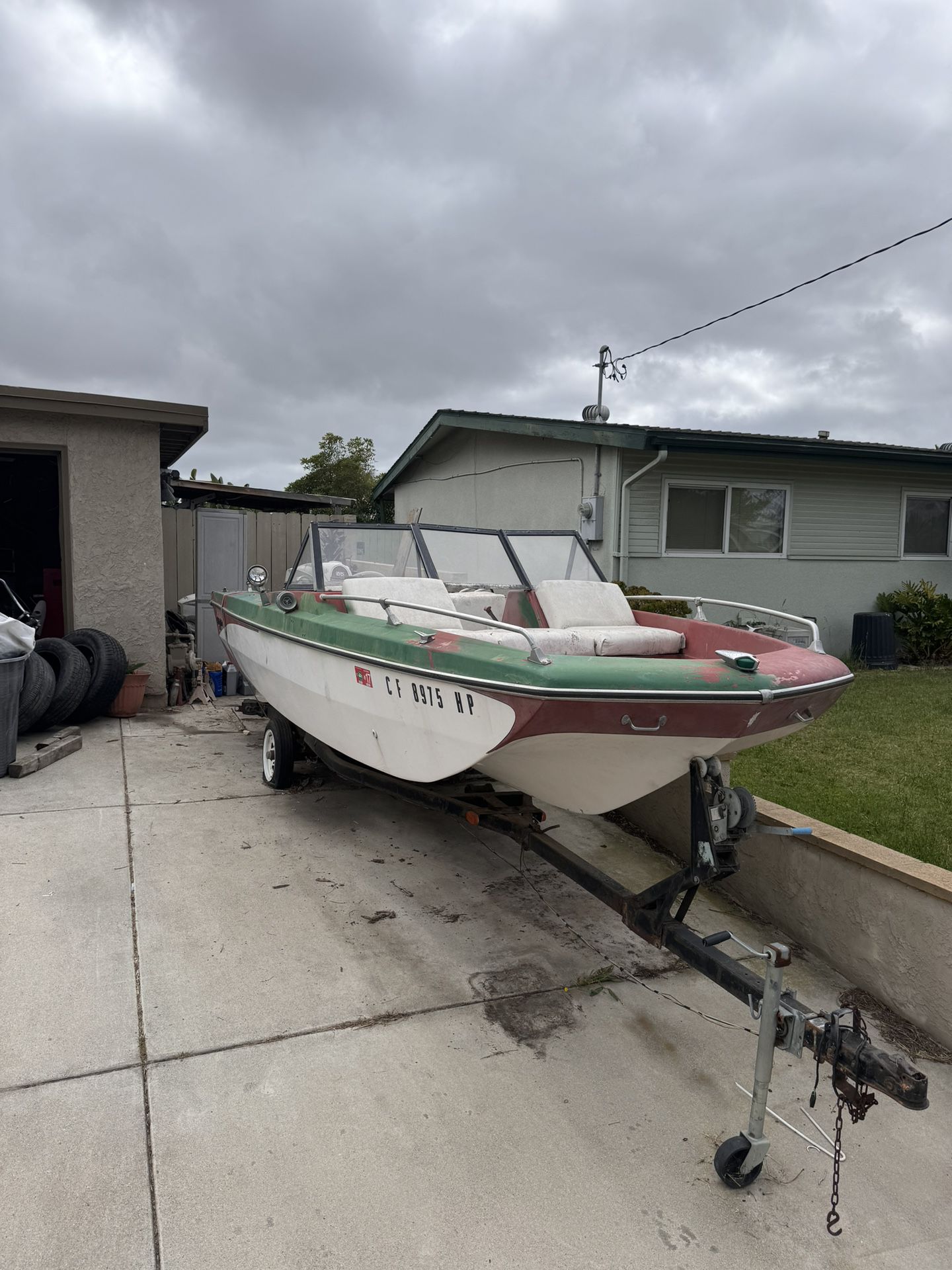 Old Boat And Motor For Sale