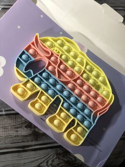 Elephant Fidget Popper Push Pop