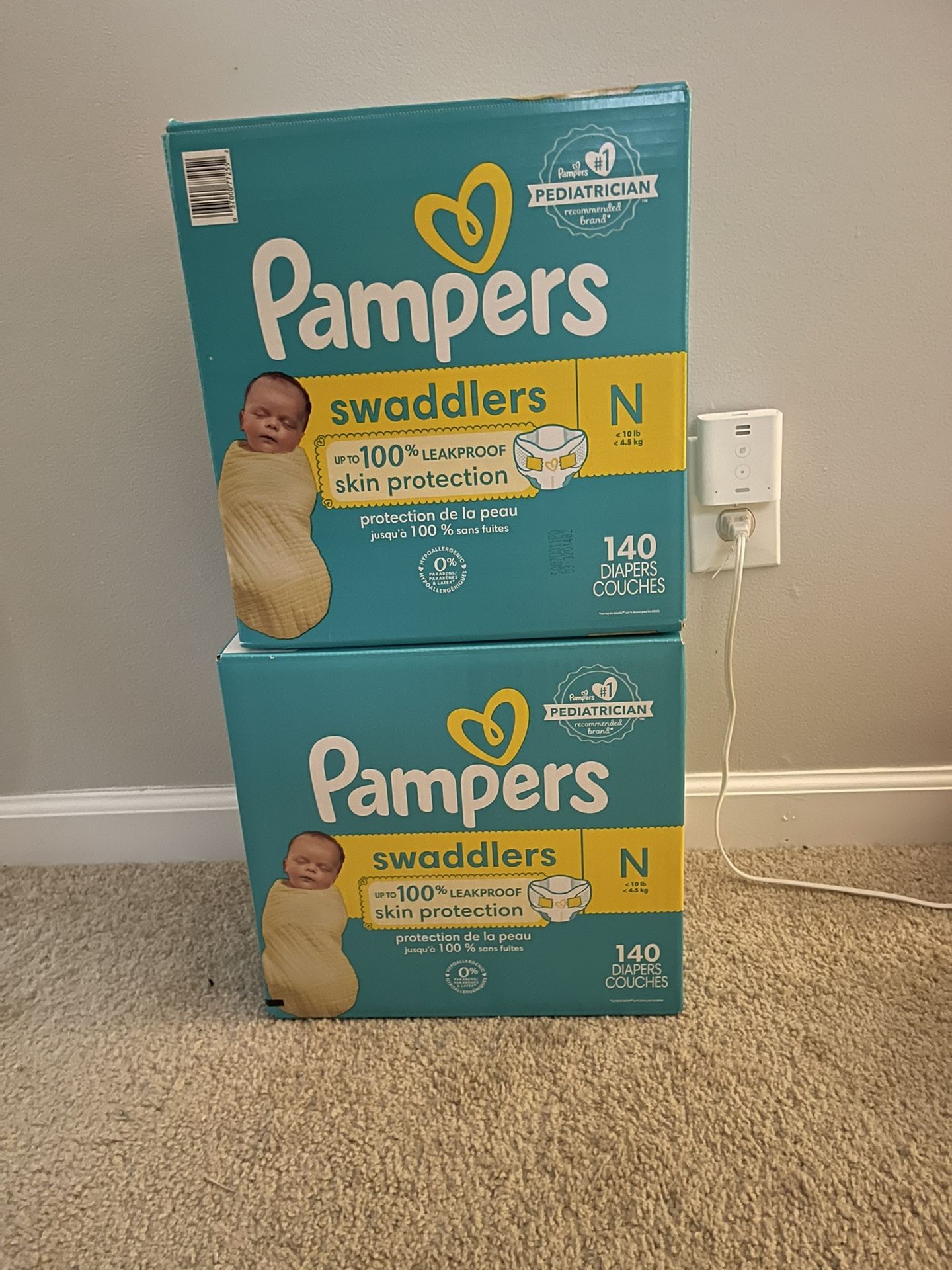 Pampers New Born $40 Each
