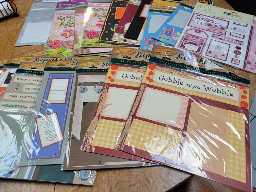 New Pre-made Scrapbook Pages