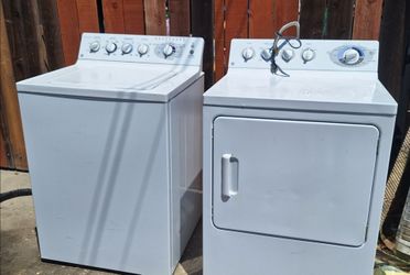 GE washer and gas dryer