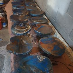 Cutting Board Metálic Epoxy 