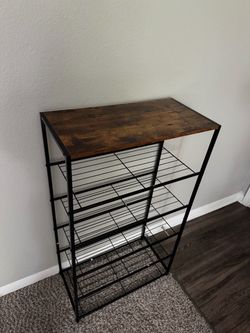 Industrial 4-Tier Shoe Rack / Storage Shelf