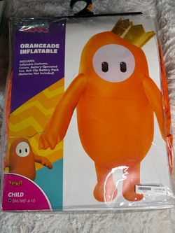 Fall Guys Orangeade Inflatable Child Costume