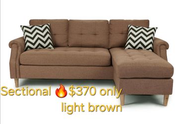 SECTIONAL ONLY LIGTH BROWN