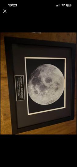 Signed Moon Picture Signed