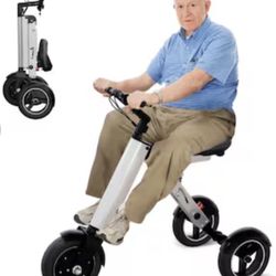 Skeri Bike Foldable Electric Tricycle for Adults-2-in-1 Commuter Trike with Reverse Gear-up to 15Mph-20 Miles 3 Wheel E-Scooter