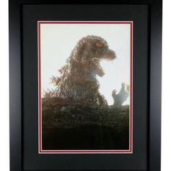 Godzilla Wonders Earth Framed Vintage 1980's Japanese 11x14 Lithograph Photo
