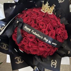 75 Ct Red Rose Bouquet 