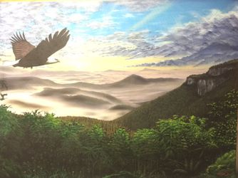 Soaring Eagle Painting