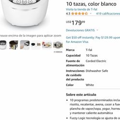 MAGNIFICA EXELENTE Y HERMOSA OLLA T-FAL NUEVA CON GARANTÍA MUY BARATA $75    LA TENGO EN EL CENTRO LA ENTREGO A DOMICILIO 