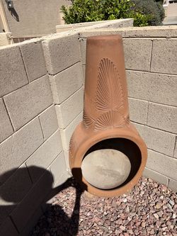 Terra-Cotta Clay Chiminea