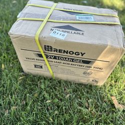 Renogy 12v 100 Ah Gel valve Regulated Lead-Acid Battery