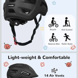 Toddler/Kids Bike Helmet, Adjustable and Multi-Sport, from Infant to Schoolchild, 2 Sizes