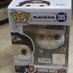  Funko POP! NFL Baltimore Ravens 2024 Santa Claus Figure #285 NEW  