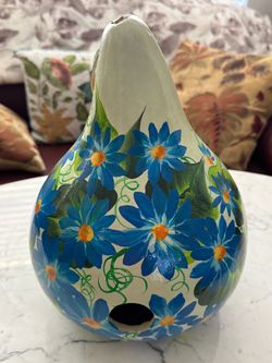 HandPainted Gourd Birdhouse