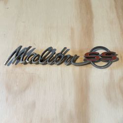 1(contact info removed) Chevy Chevelle Malibu SS OEM Emblem Script Badge GM (contact info removed) Read Info!
