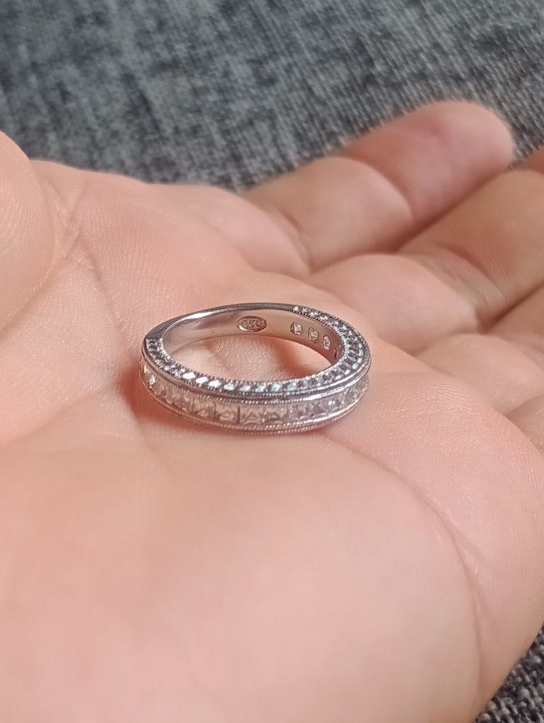 925 Sterling Silver Wedding Bands for Women & Wedding Ring size 7.