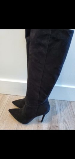 Black Suede Boots 