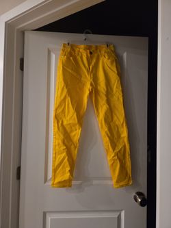 Yellow Slim Fit Jeans