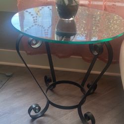 2 Glass End Tables