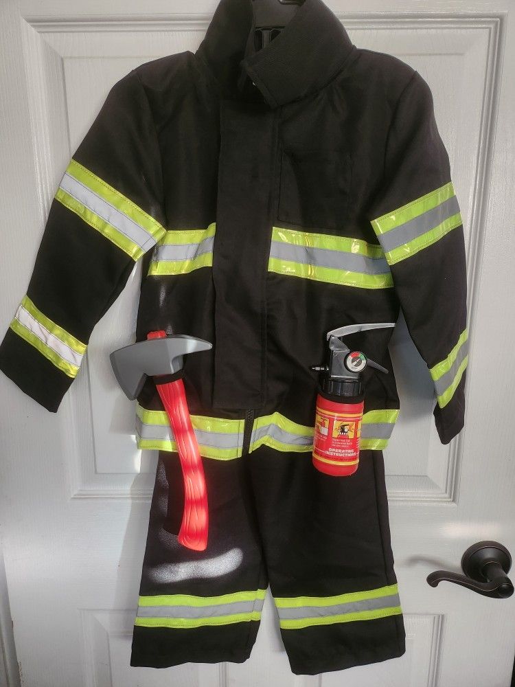 Fireman Halloween Costume, Kid's Firefighter