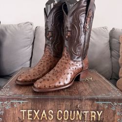 Cowboy Boots Ostrich 