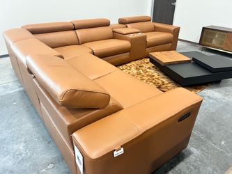 Sala Seccional De Piel Italiano! Instalacion Entrega el Mismo Dia!