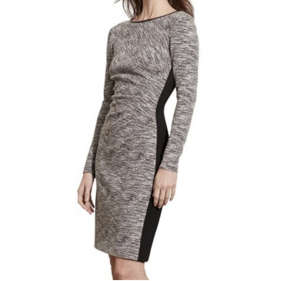 Lauren Ralph Lauren Black & White Tweed Dress - Size 14