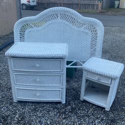 Wicker Bedroom Set 
