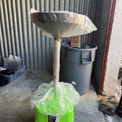 87032 9 Gallon Upright Portable Oil Lift Drain with Oil Pan Funnel