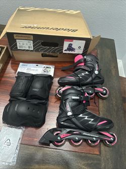 Bladerunner Advantage Pro XT W Adult Black/Pink Rollerblades Size 10