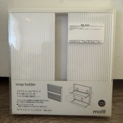 Wrap Holder 2 Tiers White with Magnet