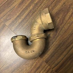 Vintage Old School Heavy Brass P Trap 