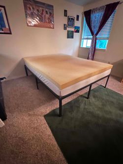 Memory foam Queen w/ frame