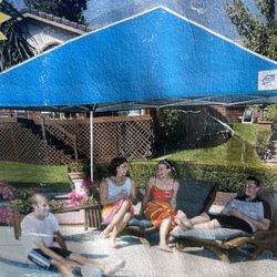 Easy Instant Shelter.   12’. X.  12’ Blue/Silver $45