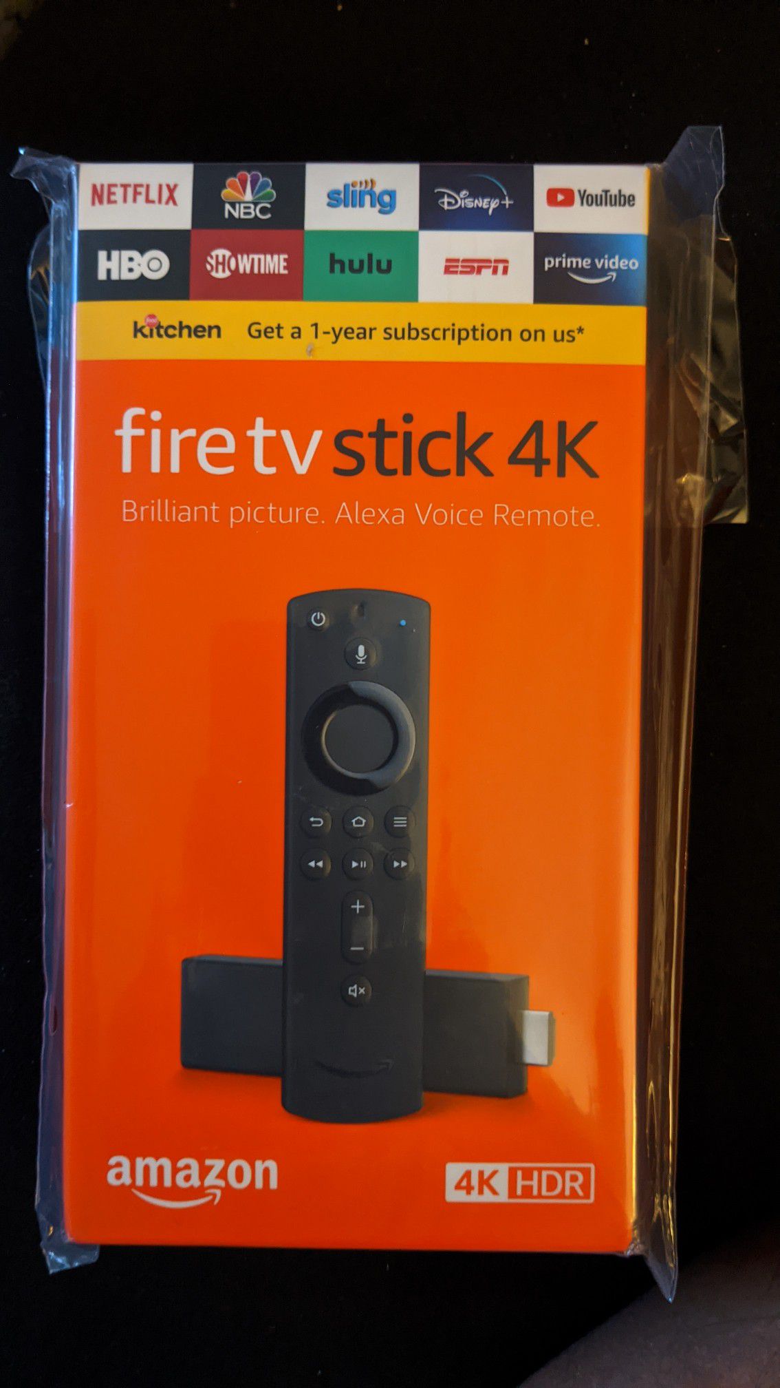 Fire TV Stick 4K streaming device with Alexa built in, Dolby Vision, includes Alexa Voice Remote