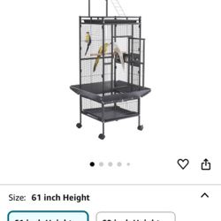 61 inch large equipped bird cage