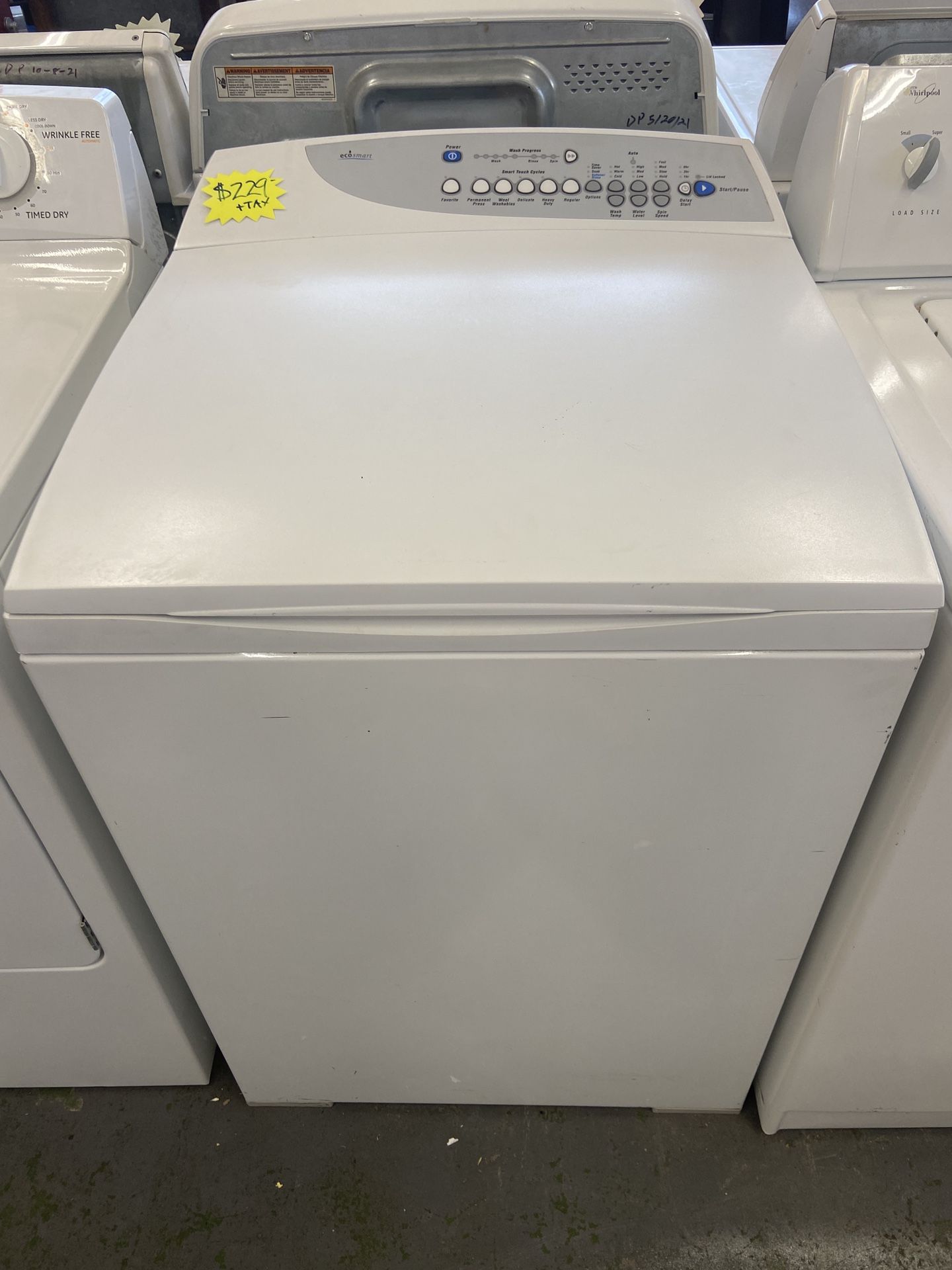 FISHER AND PAYKEL LARGE CAPACITY STEEL TUB WASHER