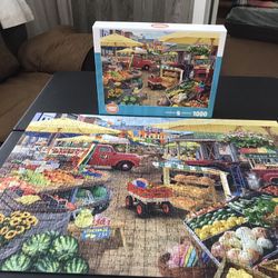 Used Puzzle Done One Time Have All Pieces 