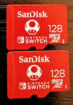 2x 128GB MicroSD Cards Nintendo Switch MicroSD Cards