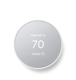 Google Nest Thermostat snow