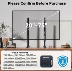 📺 NEW Universal Tabletop TV Stand / Replacement TV Legs