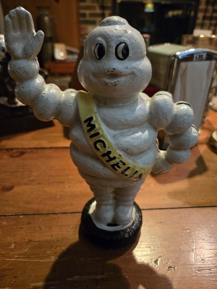 Cast Iron Michelin Man Bank