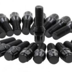 m12x1.25 tuner lug bolts black new with tool